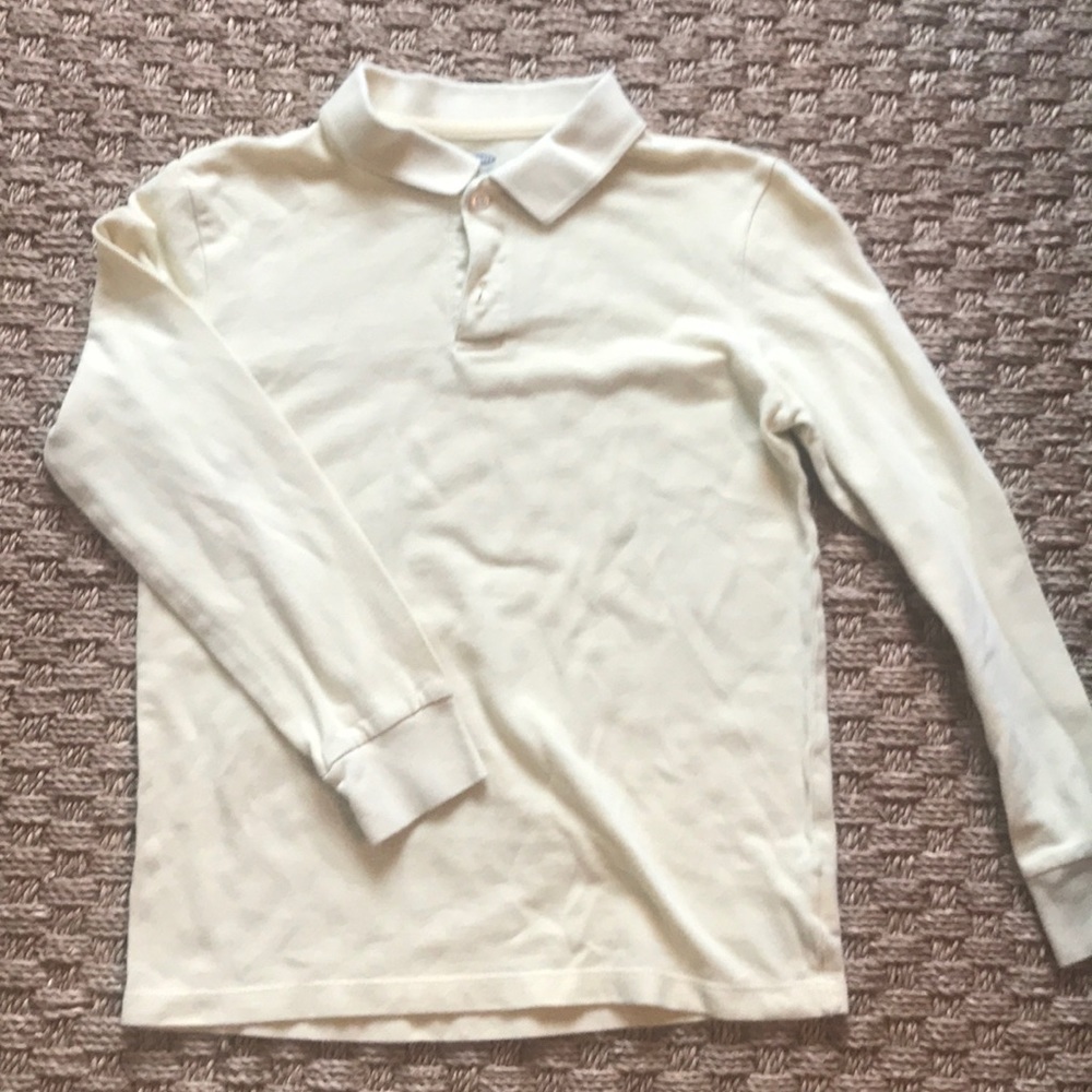 Yellow Long Sleeve Polo Shirt